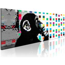 Arkiio Banksy The Thinker Monkey 150x50 Tavla