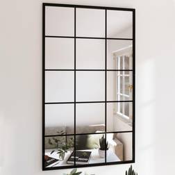 vidaXL Black 100x60cm Wall Mirror 60x100cm
