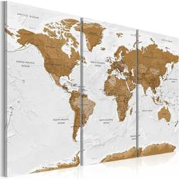 Artgeist World Map White Poetry 120x80 sp. z o. o Tavla