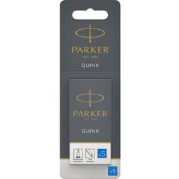 Parker Ink Cartridge Quink Blue (5) 1950403, 12stk