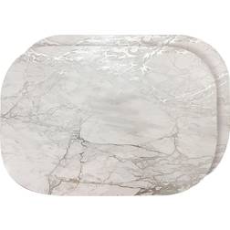 Dainty Home Marble Cork Place Mat Gray, Silver (45.7x30.5cm)