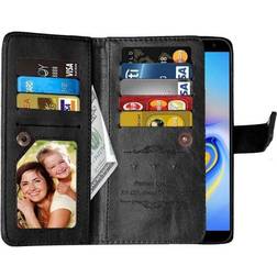 CaseOnline DoubleFlip Flexi 9-Card Wallet Case for Galaxy J6 Plus