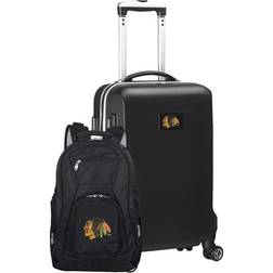 NHL Chicago Blackhawks Deluxe Hardside Carry-On Spinner Luggage & Backpack Set