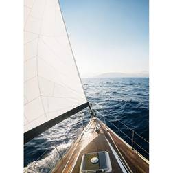 Painting Yacht Poster 50x70cm