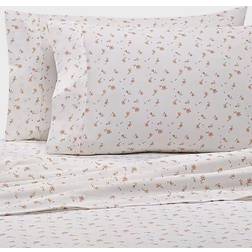 Home Collection Floral 4-pack Bed Sheet Pink (259.08x228.6cm)