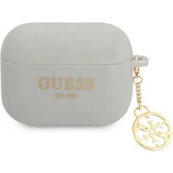 Guess GUAPLSC4EG AirPods Pro cover gray/gray Silicone Charm 4G Collection