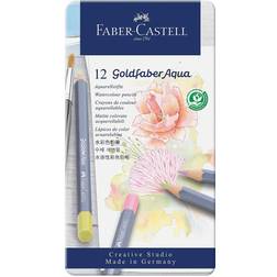 Faber-Castell Gofa Aqua Metal Box of 12 Pastel