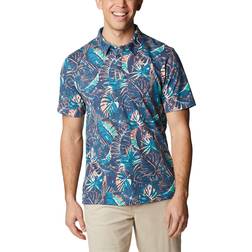 Columbia Thistletown Hills Polo Shirt - Dark Mountain King Palms Multi