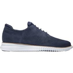 Cole Haan 2.Zerøgrand Lined Laser Wingtip - Marine Blue