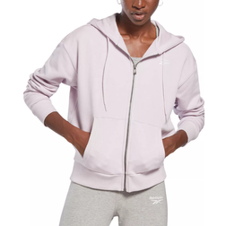 Reebok Women's French Terry Zip-Front Hoodie - Quartz Glow