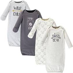 Luvable Friends Cotton Gowns 4-pack - Arrow Bear