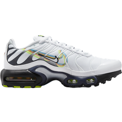 Nike Air Max Plus GS - White/Volt/Football Grey/Blackened Blue