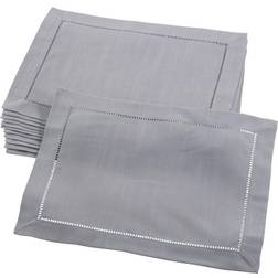 Saro Lifestyle Rochester Place Mat Grey (50.8x30.48cm)