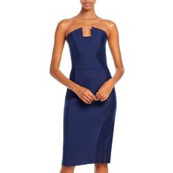 Black Halo Lena Sheath Dress - Navy