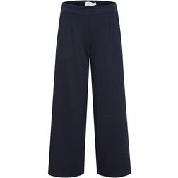 Ichi Kateih Sus Ankle Length Trousers - Total Eclipse