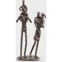 Danya B Parents Carrying Children Bronze Sculpture Figurine 21.6cm