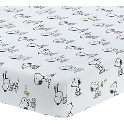Lambs & Ivy Classic Snoopy 100% Cotton Fitted Baby Crib Sheet 28x52"