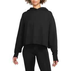 Nike Yoga Luxe Women's Cropped Fleece Hoodie - Black