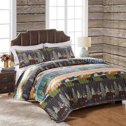 Greenland Home Fashions Black Bear Lodge Quilts Multicolour (218.44x218.44cm)