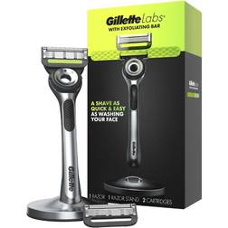 Gillette Labs with Exfoliating Bar Razor + 2 Cartridges