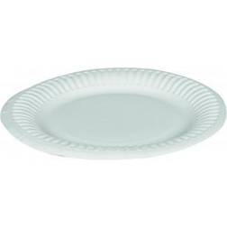 Abena Paptallerken Ø15cm hvid Økomomi 100 stk Flad Asiet 6stk