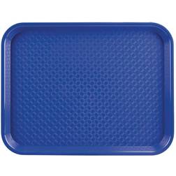 Kristallon Polypropylene Fast Food Tray Blue Large 450mm