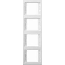 Berker Hager Polo Quadruple frame white 13437009