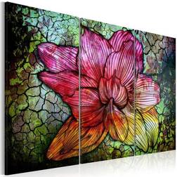 Arkiio A rainbow-hued abstract flower 90x60 Tavla