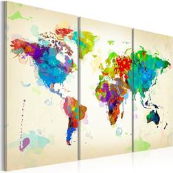 Arkiio All colors of the World triptych 60x40 Tavla