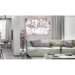 Arkiio Flamingoes Family 90x60 Tavla