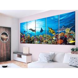 Arkiio Coral Reef (5 Parts) Narrow 225x90 Artgeist sp. z o. o Tavla