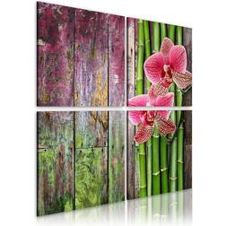 Arkiio Bamboo And Orchid Tavla 80x80cm