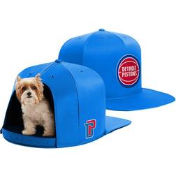 Nap Cap Blue Detroit Pistons Premium Dog Bed Small