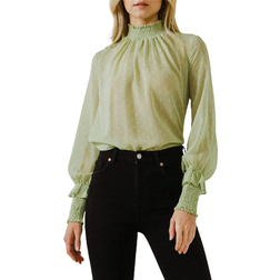 English Factory Swiss Dot Blouse - Sage