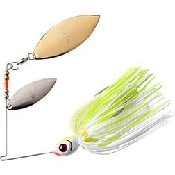 Booyah Bait Double Willow Blade Spinnerbait 14g Chartreuse Pearl White/White Chartreuse