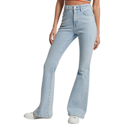 Superdry High Rise Skinny Flare Jeans - Light Blue