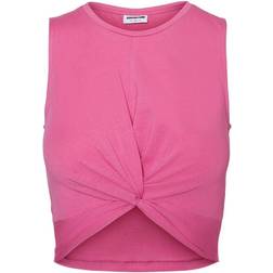 Noisy May Twiggi Cropped Sleeveless Top - Ibis Rose