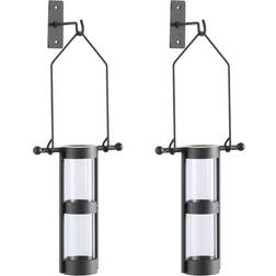 Danya B Hanging Glass Cylinder Vase 43.2cm 2pcs