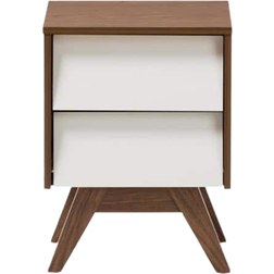 Baxton Studio Hildon Bedside Table 13.8x15.8"