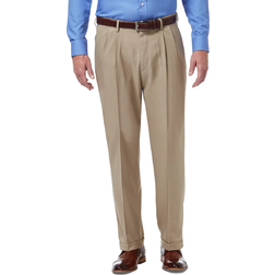 Haggar Premium Comfort Dress Pant - Med Khaki