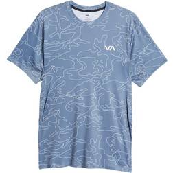 RVCA Sport Vent PerdormanceT-shirt Men - Line Camo Blue Slate