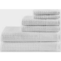 Madison Park Waffle Bath Towel White (137.16x71.12cm)
