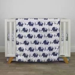 NoJo Hues Elephant Crib Bedding Set 4-pack 28x52"