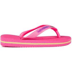 Havaianas Girl's Brasil Logo Flip Flops - Crystal Rose