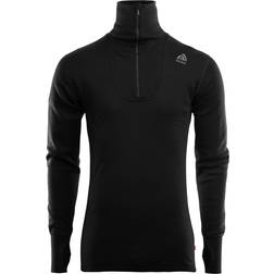 Aclima DoubleWool Polo with Zip - Schwarz