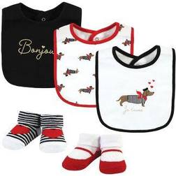 Hudson Cotton Bib and Sock Set 5-pack Bonjour