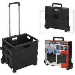 Trolley Aluminium with Folding Crate PP Home&styling