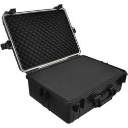 vidaXL Hard-case transporttaske med skum 35 L sort