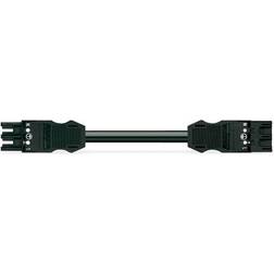 Wago Winsta Mellemkabel 1m hf eca hun/han 3-polet, sort