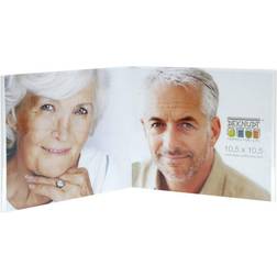 Deknudt Frames Deknudt S58RL2H2V_10,5X10,5 skifteramme Papirformat: 10.5 x 10.5 cm Transparent Ramme